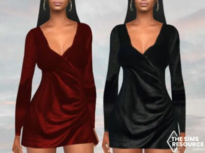 Velvet Evening Dresses By Saliwa Sims 4 CC