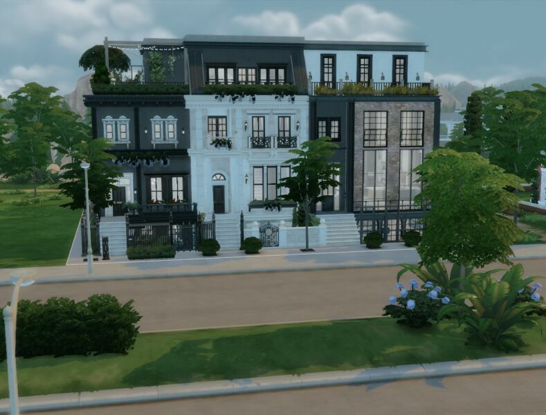 Victoria ST Townhouses Sims 4 CC