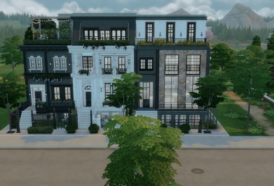 sims 4 cc victoria st townhouses 2