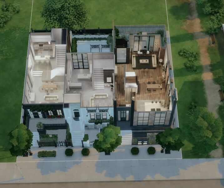 sims 4 cc victoria st townhouses 7