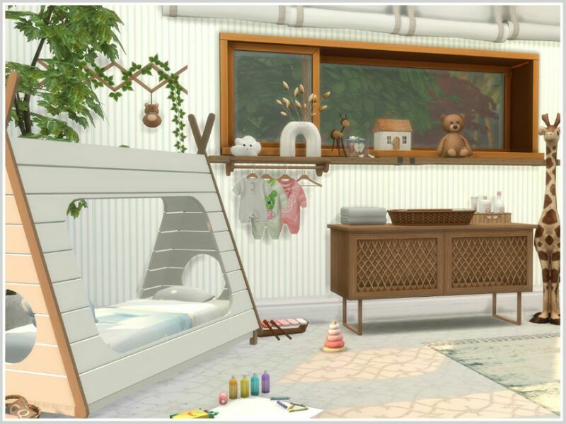 sims 4 cc villa dalt kids room by philo 2