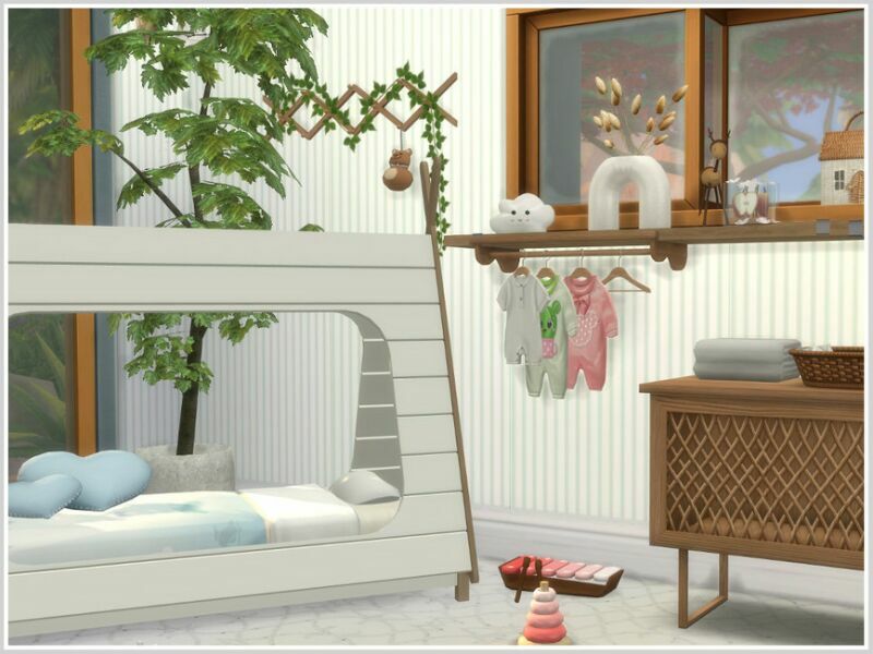 sims 4 cc villa dalt kids room by philo 4