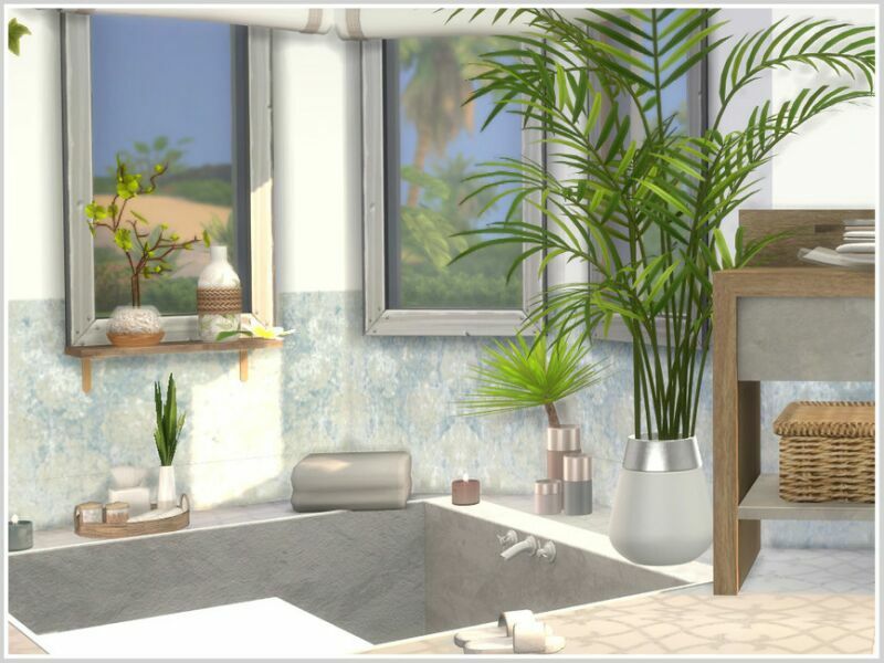 sims 4 cc villa dalt master bathroom by philo 2