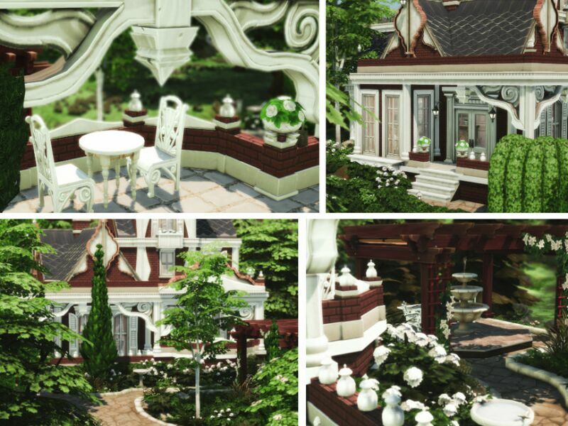 sims 4 cc villa rose red by virtualfairytales 5