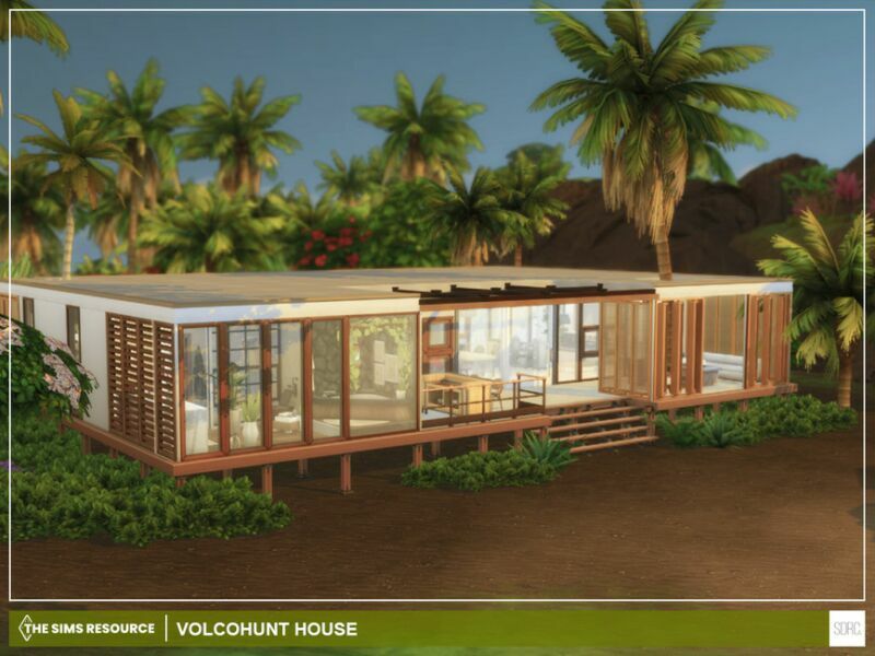 sims 4 cc volcohunt house nocc by sedricia 3