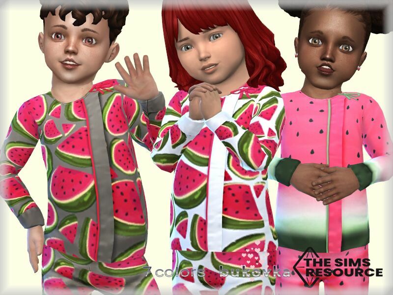 Watermelon TOP By Bukovka Sims 4 CC