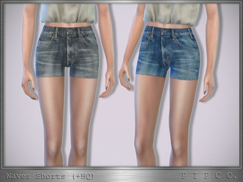 Waves Shorts. By Pipco Sims 4 CC