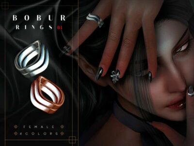 Wavy Rings By Bobur3 Sims 4 CC