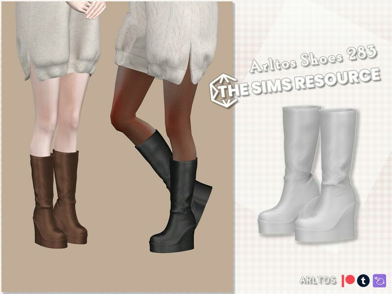 Wedge Boots Sims 4 CC