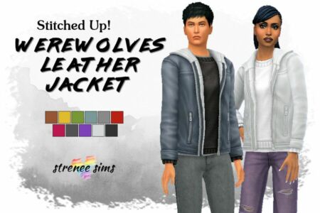 Werewolves Leather Jacket Sims 4 CC