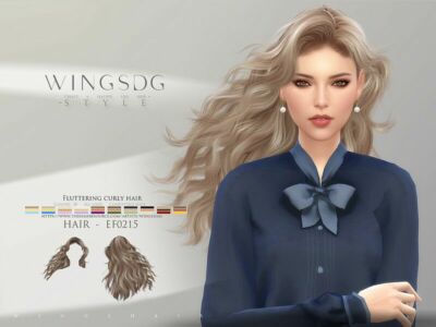 Wings-Ef0215-Fluttering Curly Hair Sims 4 CC