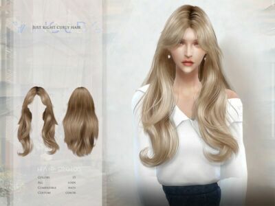 Wings-Er0106-Just Right Curly Hair By Wingssims Sims 4 CC