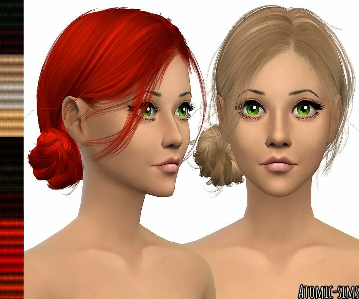 Wingssims EF0115 Hair Retexture (Mesh Needed) By Atomic-Sims Sims 4 CC