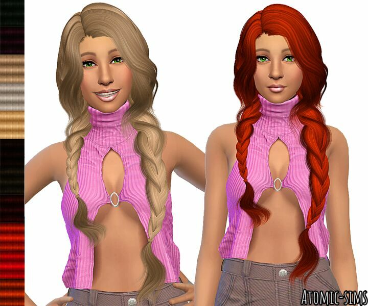 Wingssims OE0316 Hair Retexture / Mesh Needed By Atomic-Sims Sims 4 CC