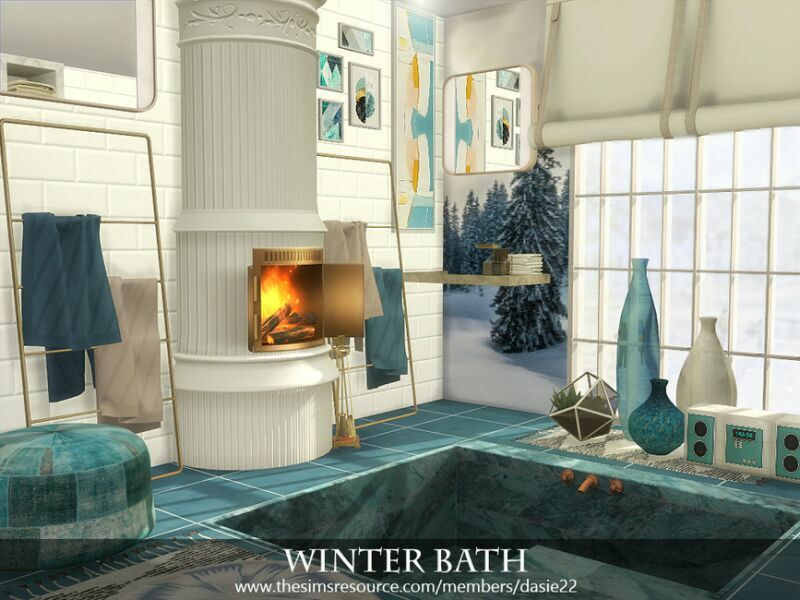 Winter Bath By Dasie2 Sims 4 CC