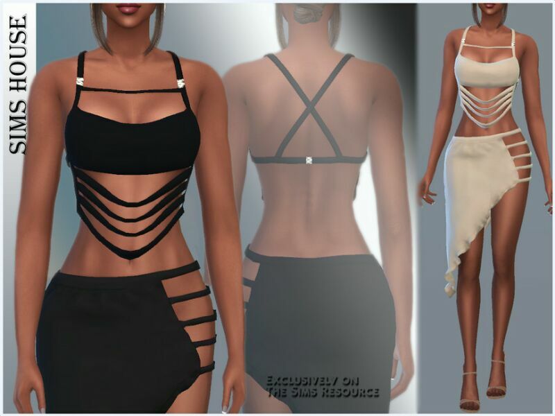 sims 4 cc womens top with stripes 3