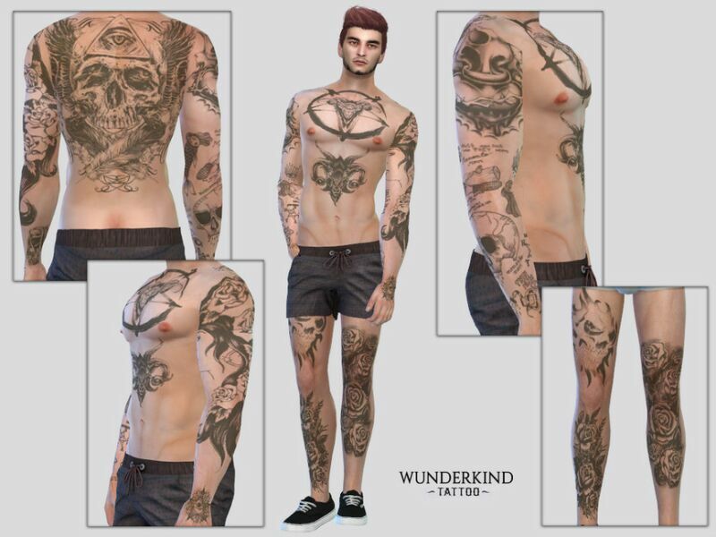 Wunderkind Tattoo By Mclaynesims Sims 4 CC