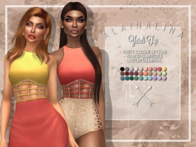 Yareli TOP By Alainalina Sims 4 CC