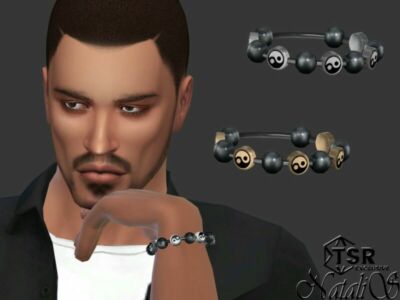 YIN Yang Mens Bracelet By Natalis Sims 4 CC