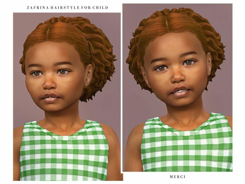 Zafrina Hairstyle For Child By ‘-Merci- Sims 4 CC