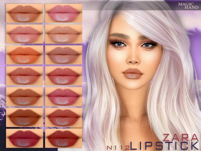 Zara Lipstick N112 By Magichand Sims 4 CC