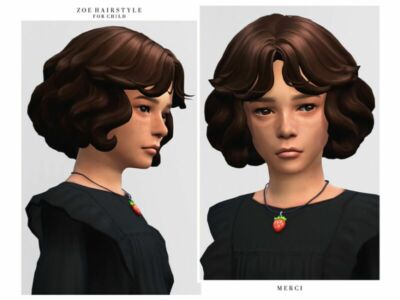 ZOE Hairstyle For Child By ‘-Merci- Sims 4 CC