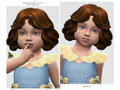 ZOE Hairstyle For Toddler By ‘-Merci- Sims 4 CC