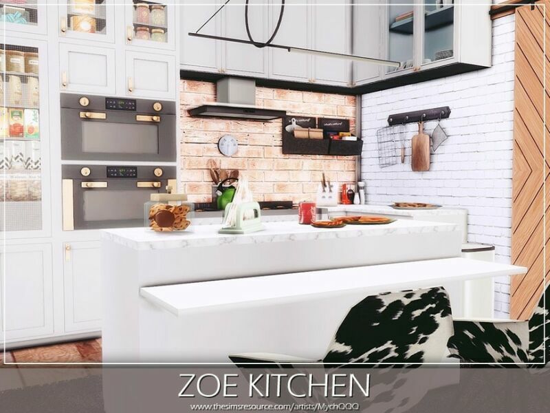 sims 4 cc zoe kitchen by mychqqq 2