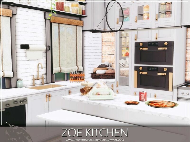 sims 4 cc zoe kitchen by mychqqq 4