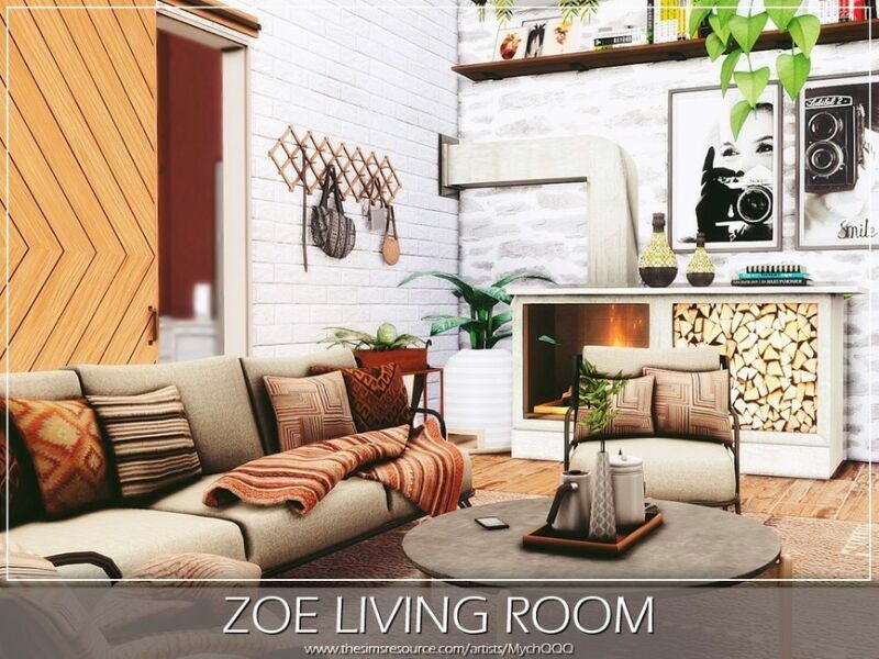 sims 4 cc zoe living room by mychqqq 4