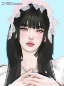 🖤【333】Lllace- Headscarf Sims 4 CC