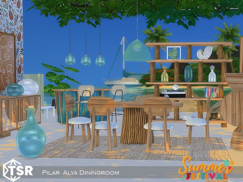 sims 4 cc a tropical set for the hot summer days by the 3