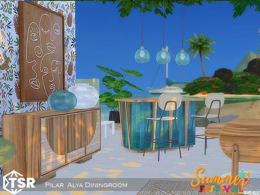 sims 4 cc a tropical set for the hot summer days by the 4