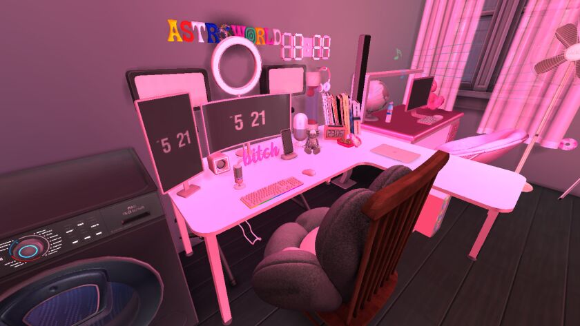 sims 4 cc ahrys gaming room 2