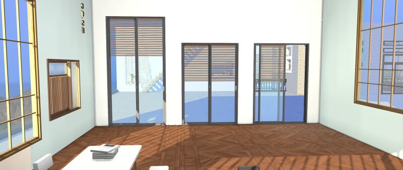 sims 4 cc algu blind sliding door window set door 1 2 3