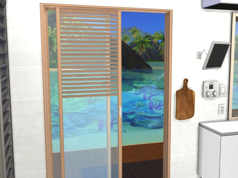 sims 4 cc algu blind sliding door window set door 1 2 7