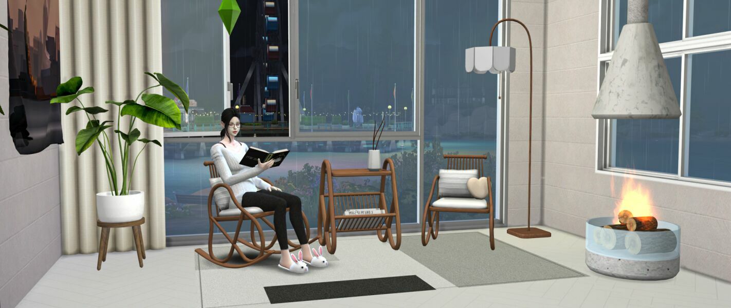 sims 4 cc algu on a sleepless night the rain falls set 2