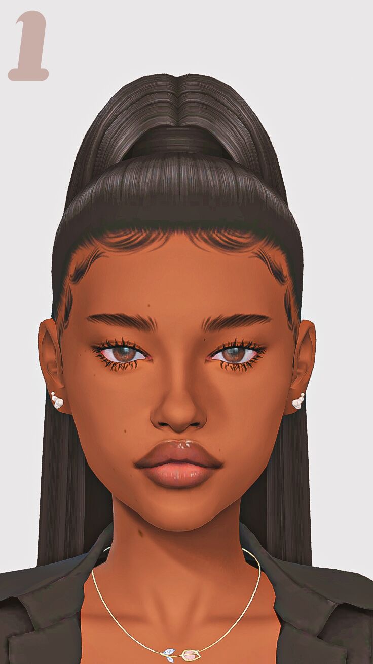 ☆Baby Hairs And Edges☆ Sims 4 CC