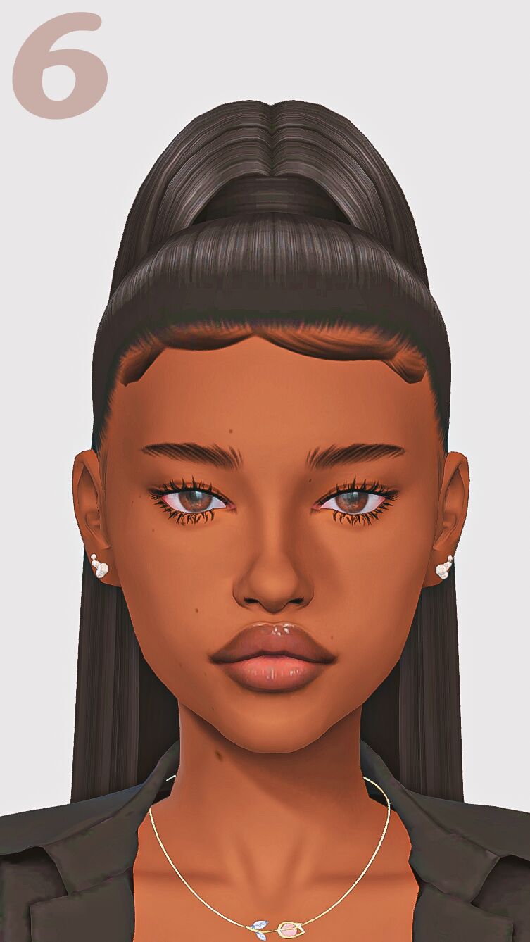 sims 4 cc baby hairs and edges 2