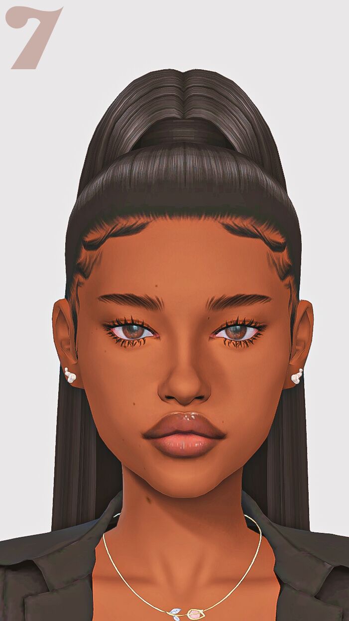 sims 4 cc baby hairs and edges 3