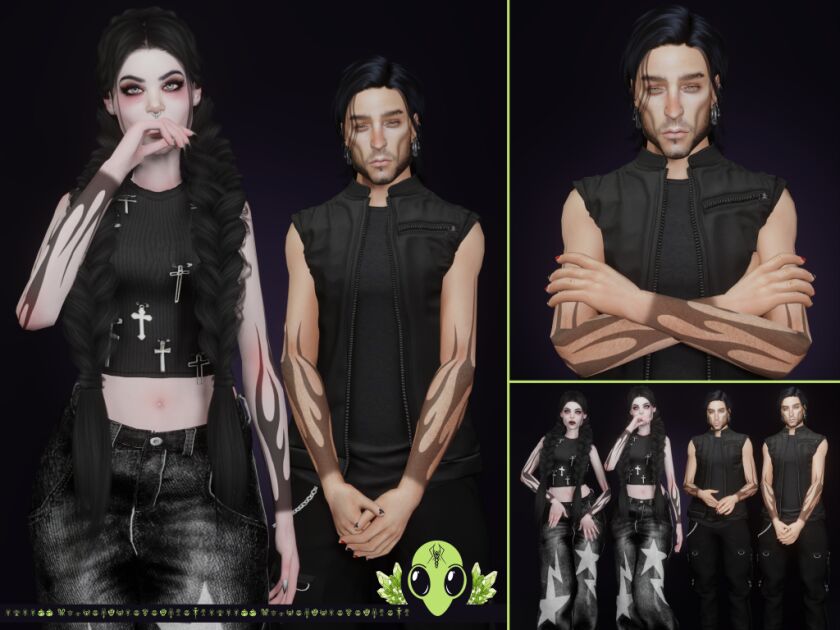 sims 4 cc bad nature tattoo tsr exclusive 2