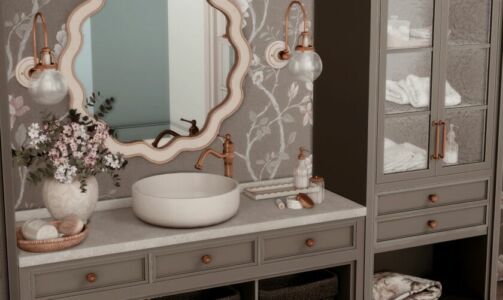 Bayfront Bathroom Sims 4 CC