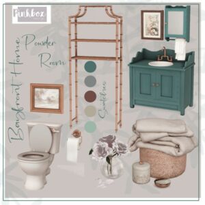 Bayfront Powder Room Sims 4 CC