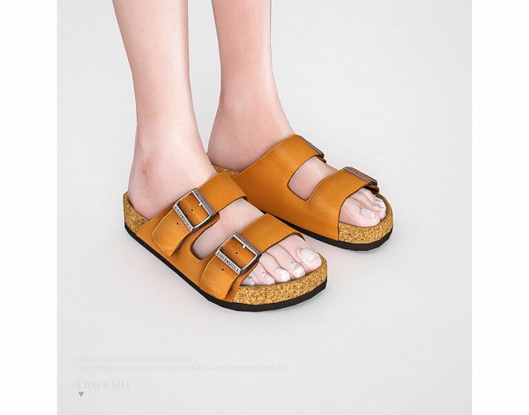 Birkenstock Arizona Soft Footbed Unisex Slippers By Charonlee Sims 4 CC