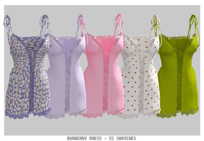 sims 4 cc burberry dress new mesh base game all 2