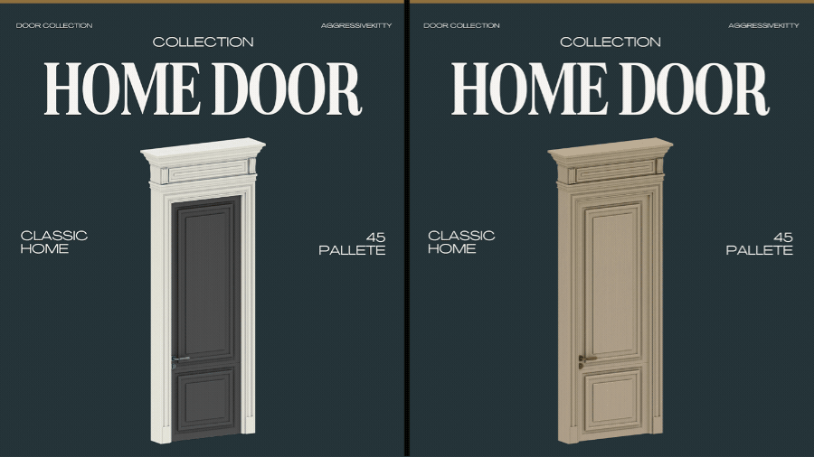 Classic Home Door Collection Sims 4 CC