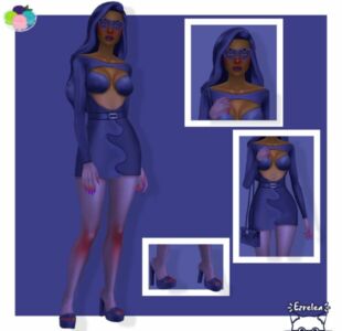 Clothes Recolor / @Madlensims / Pixglitz Look 1 Sims 4 CC