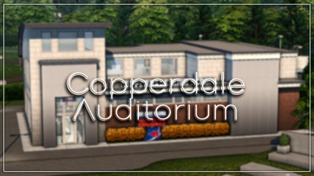 Copperdale Auditorium Revamped | Sims 4 Build Sims 4 CC