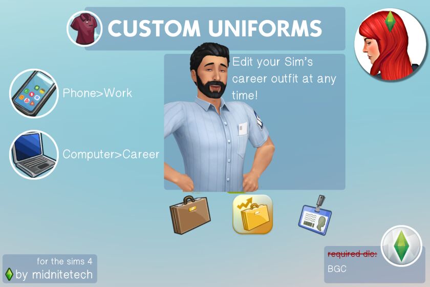 Custom Uniforms Mod Sims 4 CC