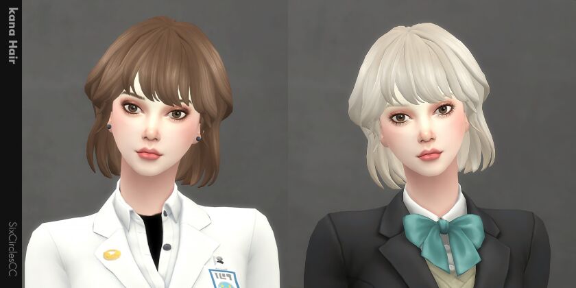 sims 4 cc cute hairstyle kana 2